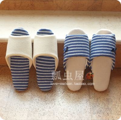 ❤海军风条子❤……千趣会风 防滑夏秋情侣 拖鞋