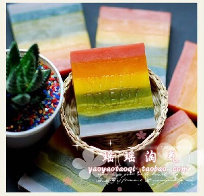 彩虹植物手工皂(美白 祛痘 保湿)