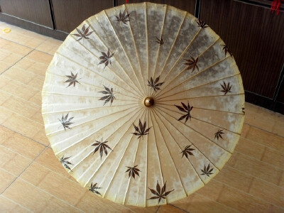 秋，遇着那结着愁怨的姑娘-------------------天然树叶油纸伞