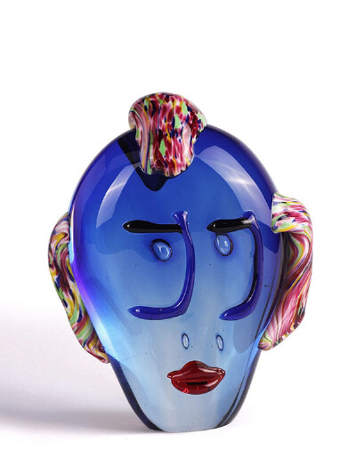 梦中的蓝色美人琉璃工艺品
