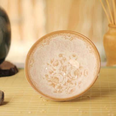 餐具/日本 伊陶 釉下彩 5.5&ldquo;多用 饭碗 面碗 田园 香榭玫瑰紫-淘宝商城