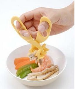 日本Gino宝宝食物面条辅食碾碎万用剪，辅食剪
