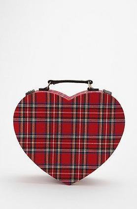  urban outfitters Ecote 格子爱心超萌背包