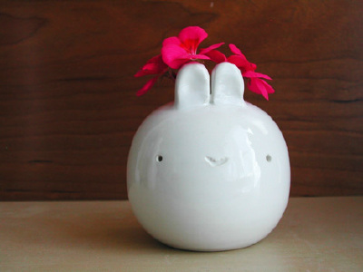 兔子小花盆