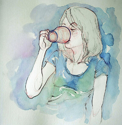 分享一些我喜欢的画 很喜欢这种状态。。勾勒起我内心深处想画画的斗志