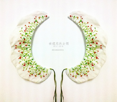 美丽的手作刺绣领子 非卖品