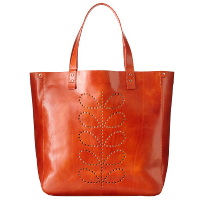 By OrlaKiely-Structured stem willow bag 简洁的款式，镂空柳条图案，女式皮包。
