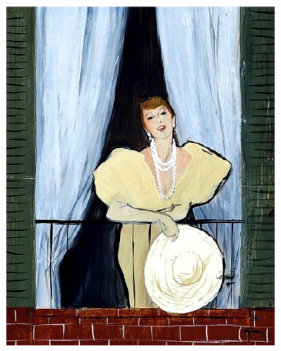 The Balcony, by Renè Gruau, ca. 1950