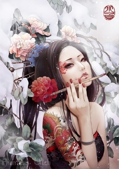 国内插画师小白的插画