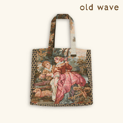 【退浪潮 old wave】复古刺花挎包