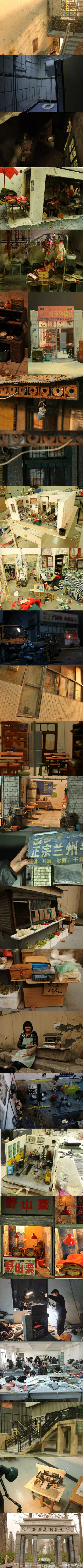 西安美术学院10级戏剧影视美术班模型作品