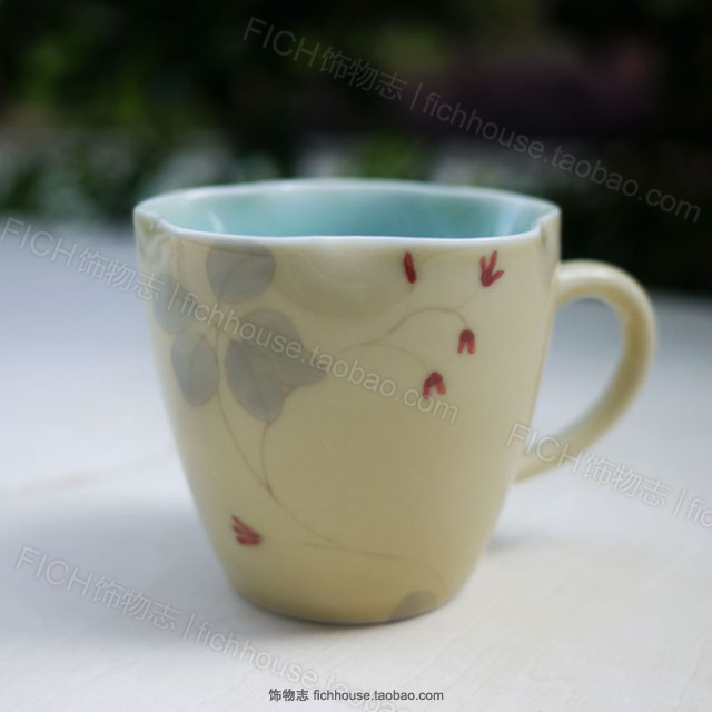 饰物志|等烟雨 紫蔓 杯子茶器单杯 手制陶瓷 日用生活陶瓷 预售