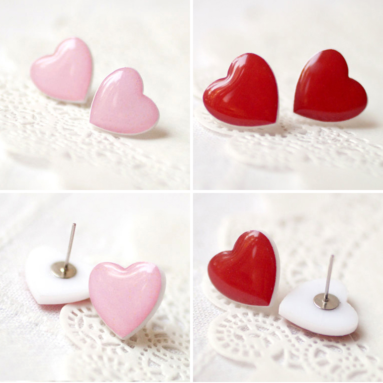 By Polina and Sergey（BeautySpot）-小桃心儿耳钉
