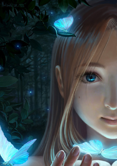 她看起来好美