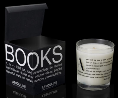 A candle that smells like books.