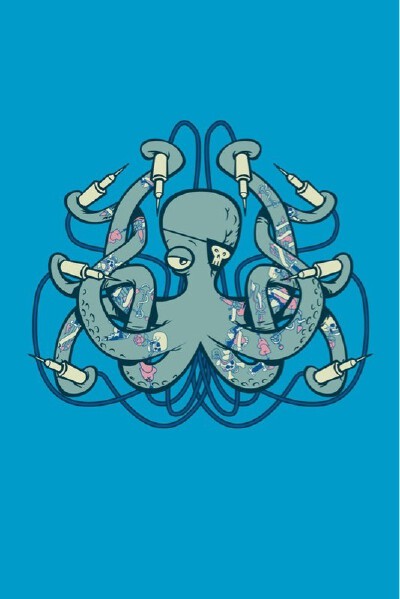 章魚大叔喲iPhone桌面壁紙~！