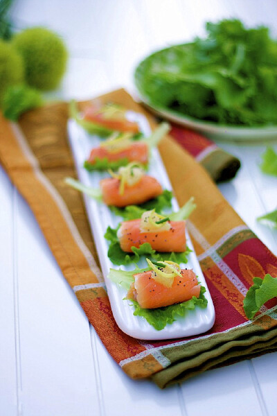 Salmon and Stracchino Rolls