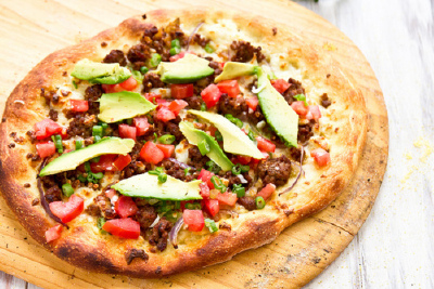 深夜发吃~ taco pizza~ from汤
