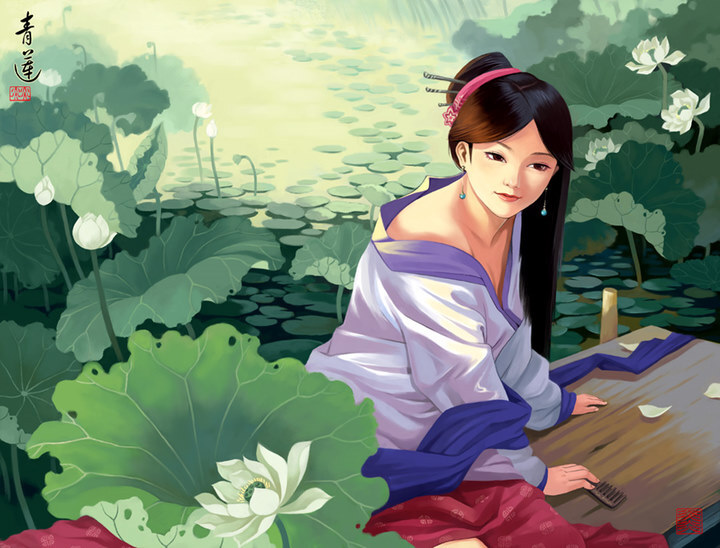 陈柏言作品《青莲》