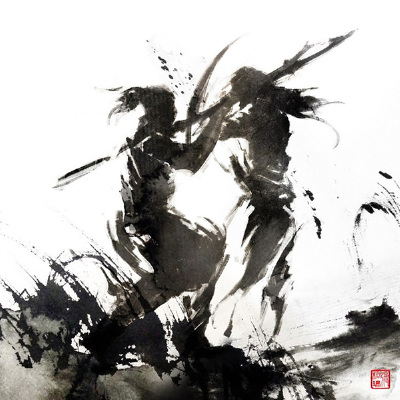 Jungshan（Rola Chang），台湾女插画师，她平日是一位技术公司的职员，擅长水墨风格插画，她通常直接使用水墨绘画，然后再进行数码后期修饰。