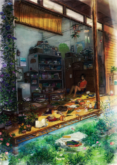 我和你错过的风景、卡通、插画、场景美图、壁纸