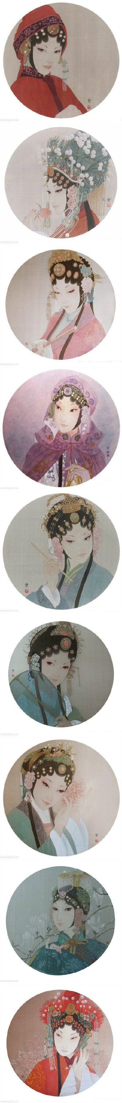 云想衣裳花想容，春风拂槛露华浓。——周雪 《工笔人物画精品集》