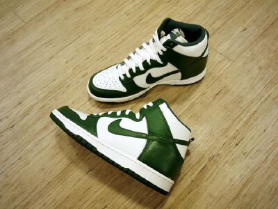 NIKE DUNK HIGH '08 PREM 运动鞋~复古的绿色