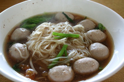 肉丸粿条。
