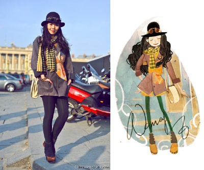 西服：山本耀司 靴子：topshop 眼镜：topshop unique