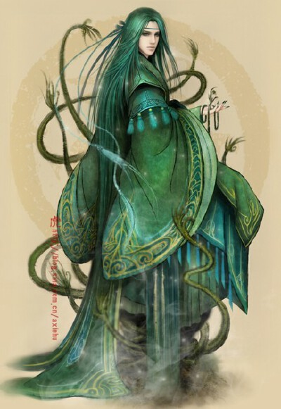 盗墓拟人——九头蛇柏 阿蝎虎的画!!!