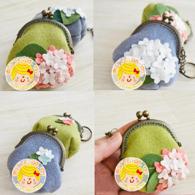 不织布手工材料包★DIY花语口金包