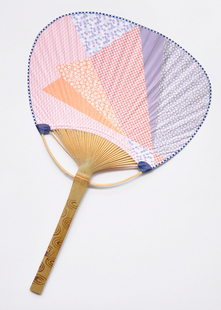 日本和风日式小物 古朴花纹 手工艺扇子