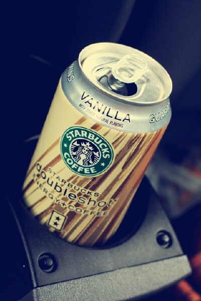 香草味的罐装starbucks哦