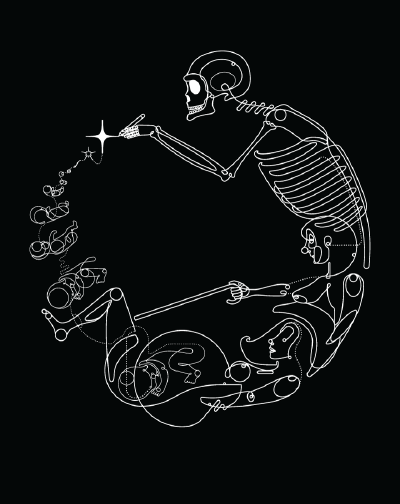 Will Scobie | willscobie - Drawn to life. Self initiated project depicting the infinite cycle of death drawing life (2008)