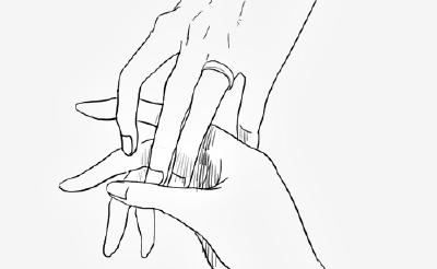 牵手、