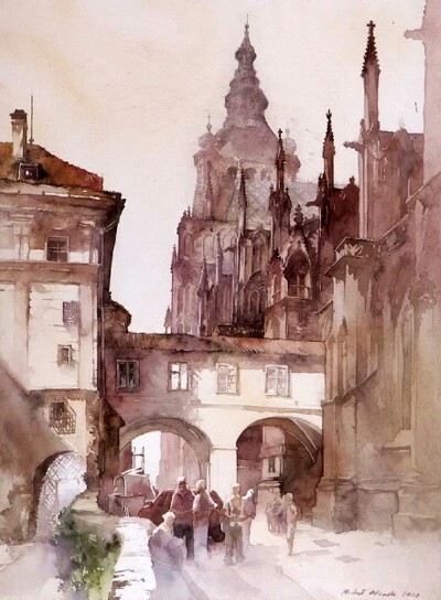 Michal Orlowski水彩风景画作品（1）