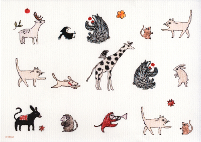 BY MICAO刺繍作家：平佐実香http://www.e-micao.com/index.html