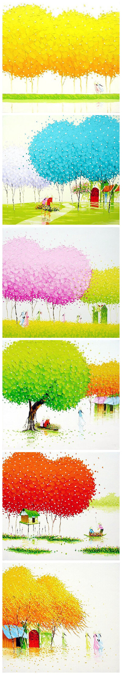 越南艺术家Phan Thu Trang清新插画