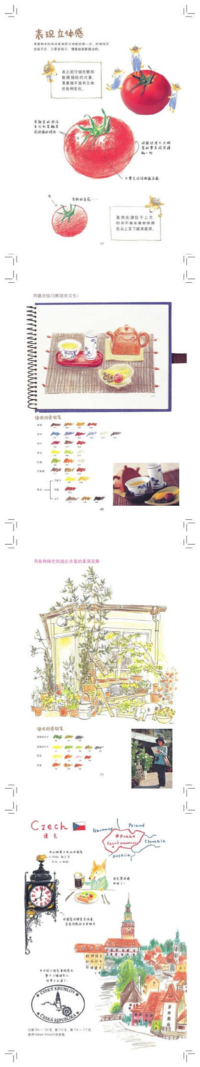 【秋草爱】教你画色铅画