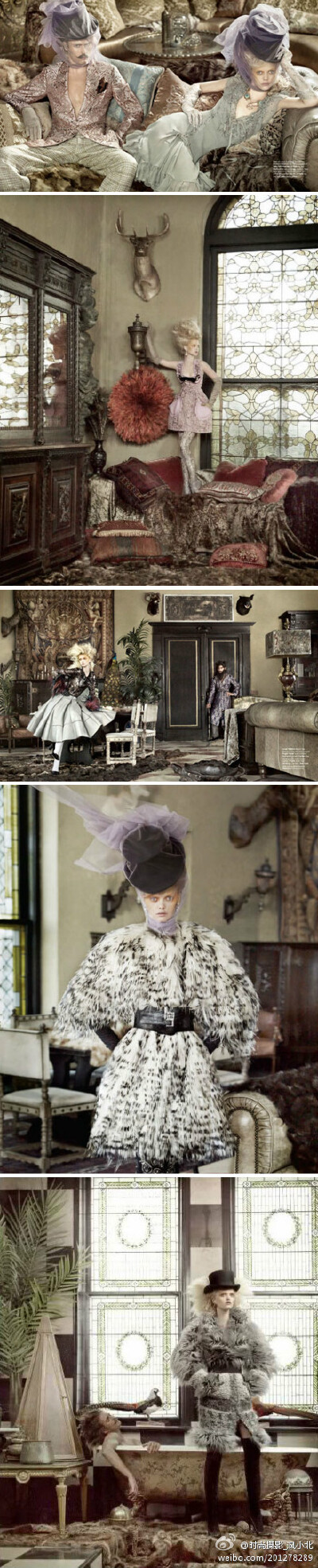 摄影师 Ruven Afanador, 位杂志拍摄的时尚复古风格的摄影作品。#摄影#