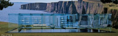 英国建筑师设计出透亮全玻璃套房