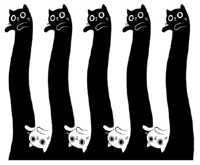 正负形猫图