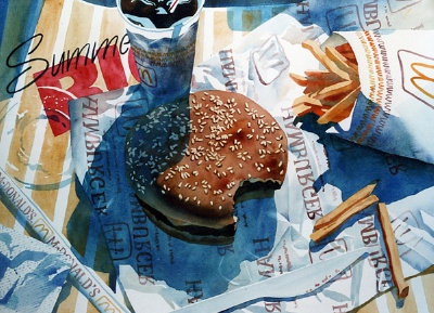绝对逼真美食插画