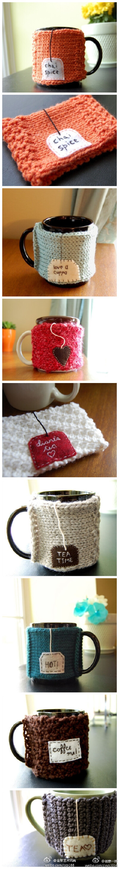 冬天到了 给杯子保暖咯