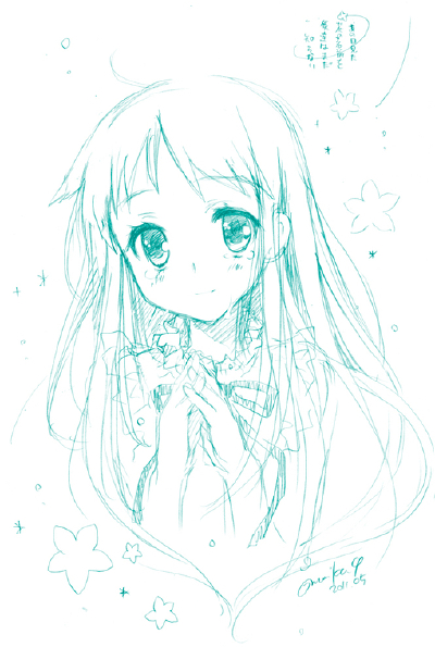 那朵花插画动漫 iPhone壁纸 背景素材手绘 萌系Q版女孩╯з ︶ 麽麽
