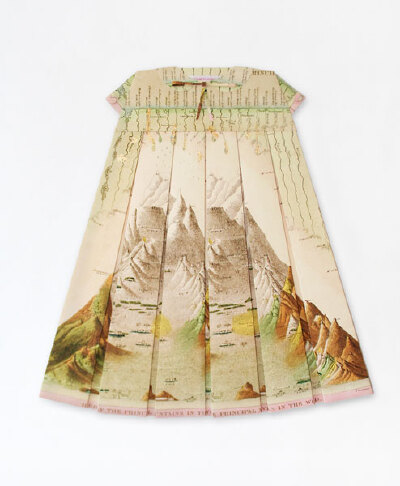 “Pop Corn Edelweiss Pop”, Rivers and mountains of the world, rep. 1849 with gold leaves Signed and sealed E.L Elisabeth Lecourt, 2012 841 x 594 x 30 mm, price on request