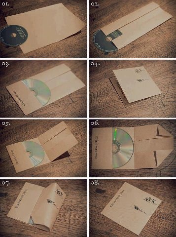 用A4纸做CD封面。