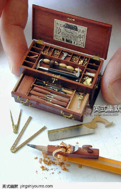 18世纪工具箱的迷你