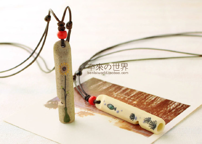 清音口哨陶瓷挂坠