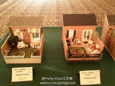 #Miniature Dollhouse娃娃屋赏析#小院室的娃娃屋，别致美丽